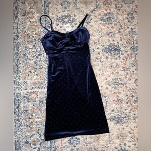 New! Sparkle Navy mini dress. Size Small